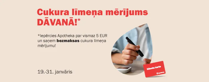 Cukura līmeņa mērījums DĀVANĀ!