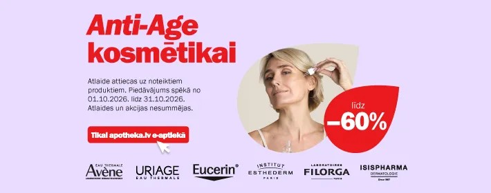 Anti-age kosmētikai atlaides līdz 60%
