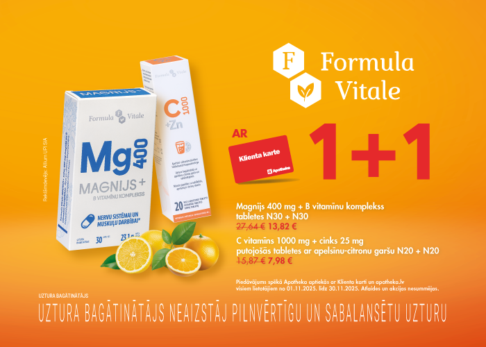 Formula VItale produktiem - pērc divus, maksā par vienu