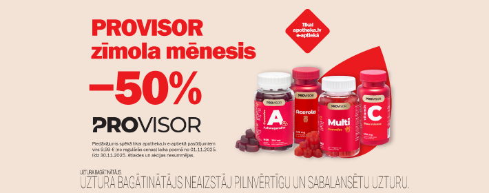 Provisor zīmola mēnesis -50%