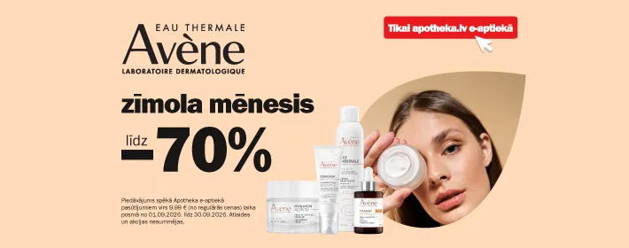 AVENE produktiem līdz −70%