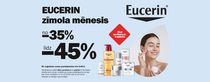 Eucerin zīmola dienas - no -35% līdz -45%