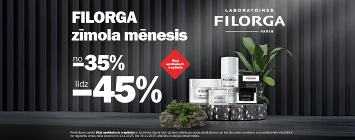 FILORGA zīmola mēnesis no -35% līdz -45%