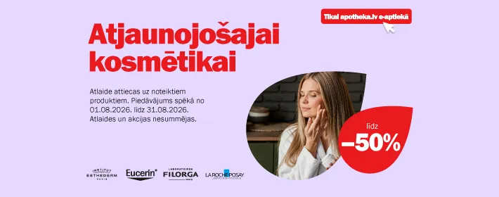 Atjaunojošajai kosmētikai atlaides līdz 50%