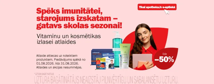 Spēks imunitātei, starojums izskatam − gatavs skolas sezonai!