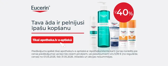 Eucerin produktiem līdz −40%