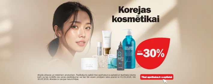 Korejas kosmētikai līdz -30%