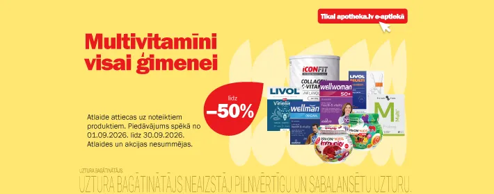 Multivitamīniem līdz −50%