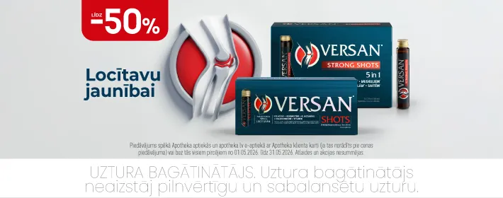 Versan produtkiem līdz −50%