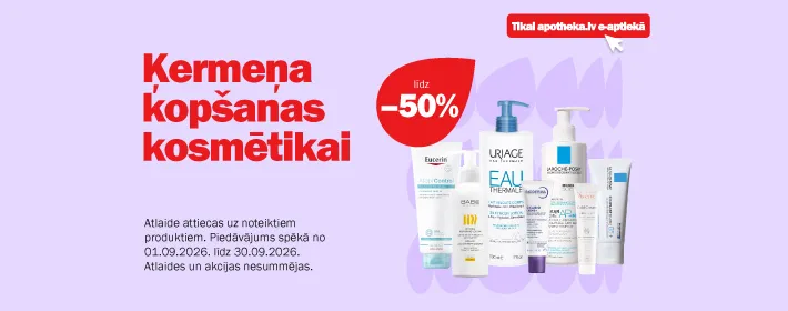 Ķermeņa kopšanas kosmētikai līdz −50%