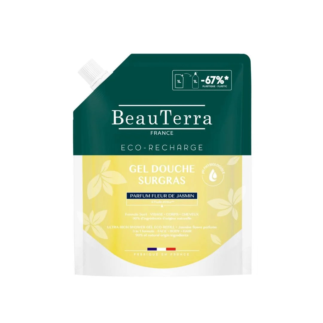 BEAUTERRA jasmīna dušas gels Refill, 1