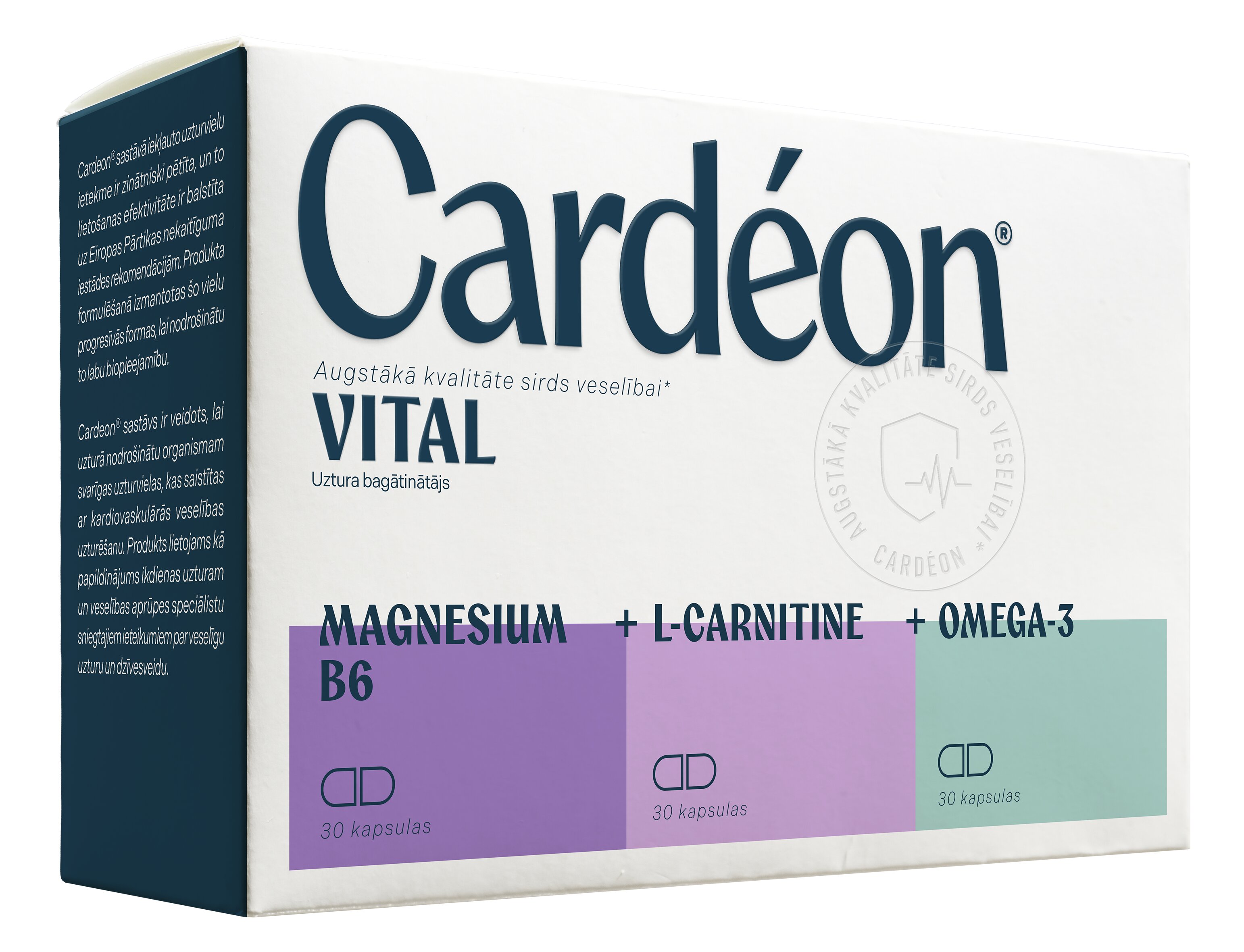 CARDEON Vital kapsulas, 90 gab