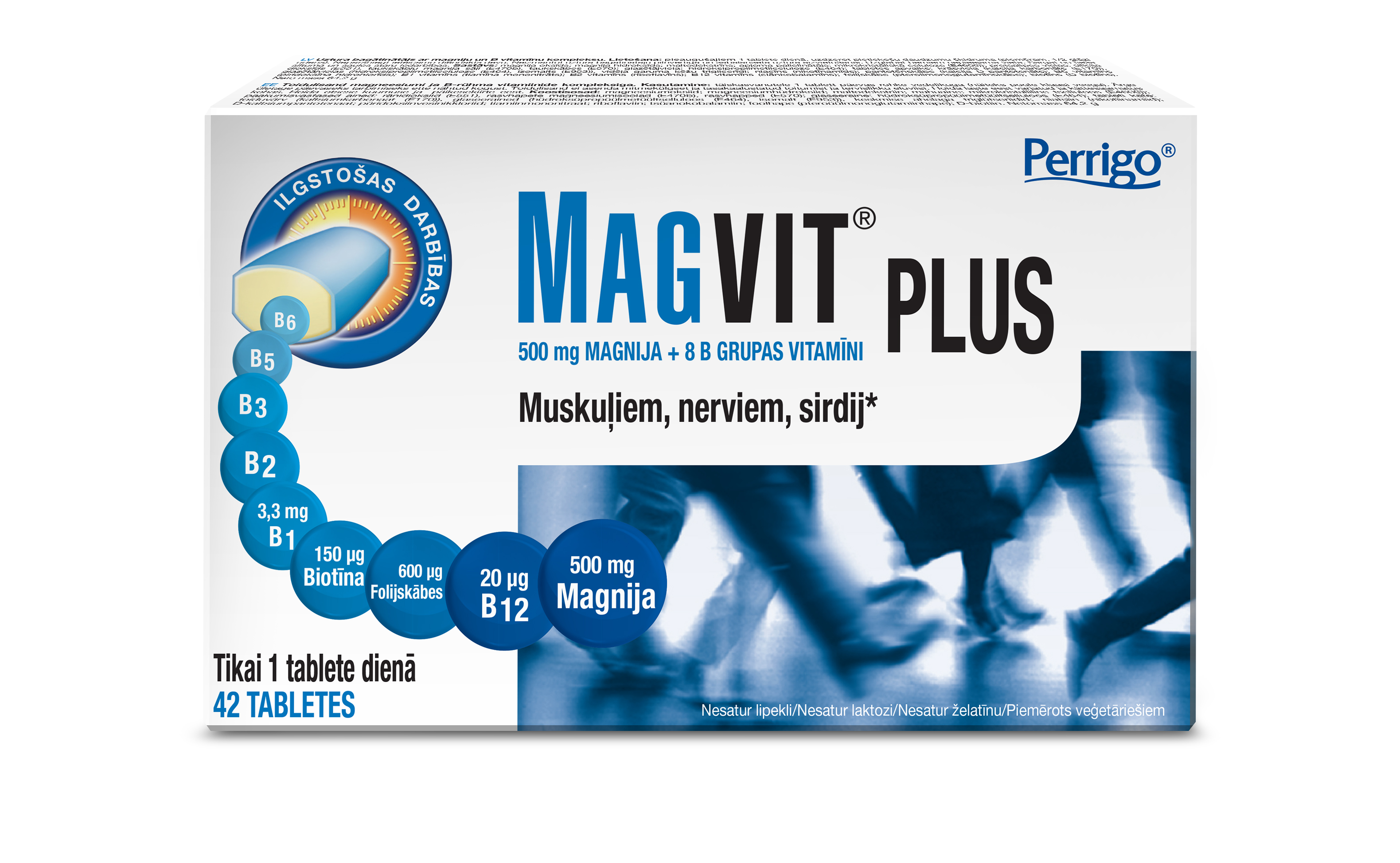 PERRIGO MAGVIT Plus tabletes, 42 gab