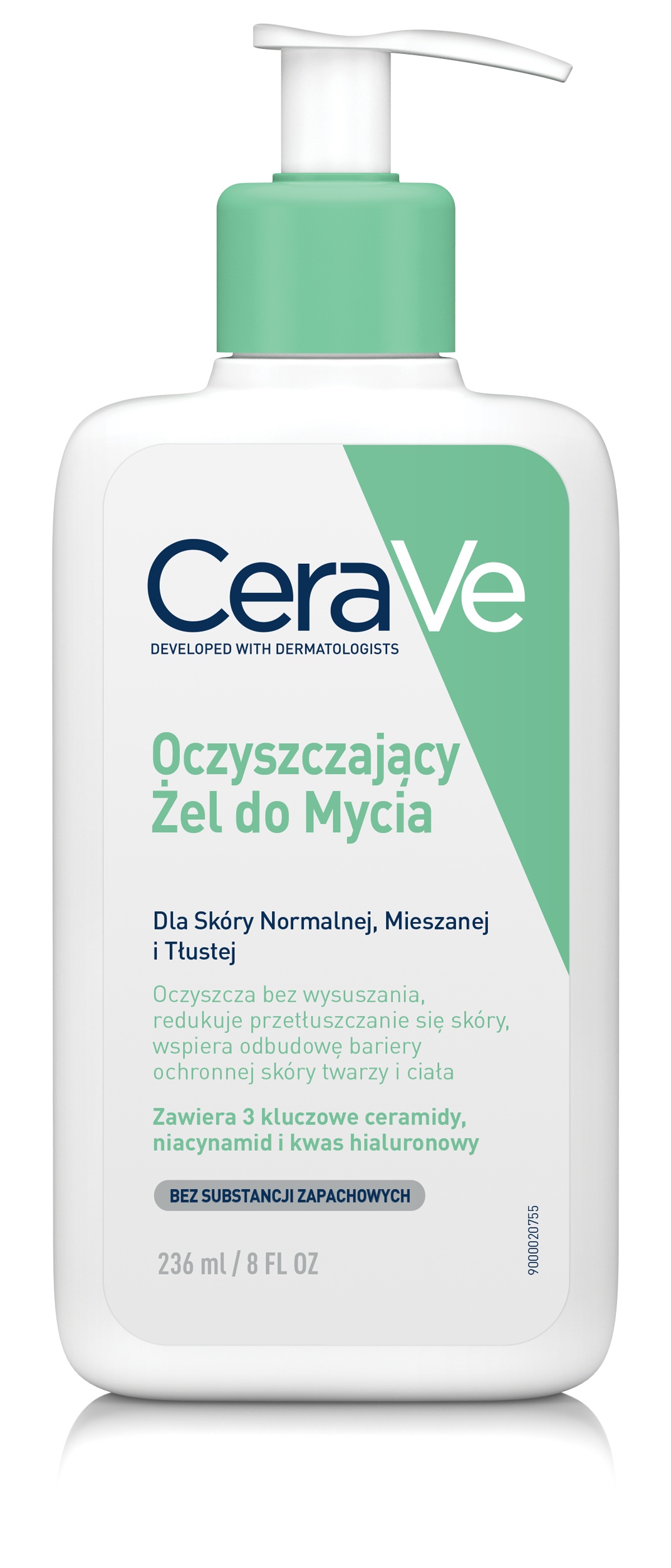 CERAVE attīrošs gels normālai, jauktai un