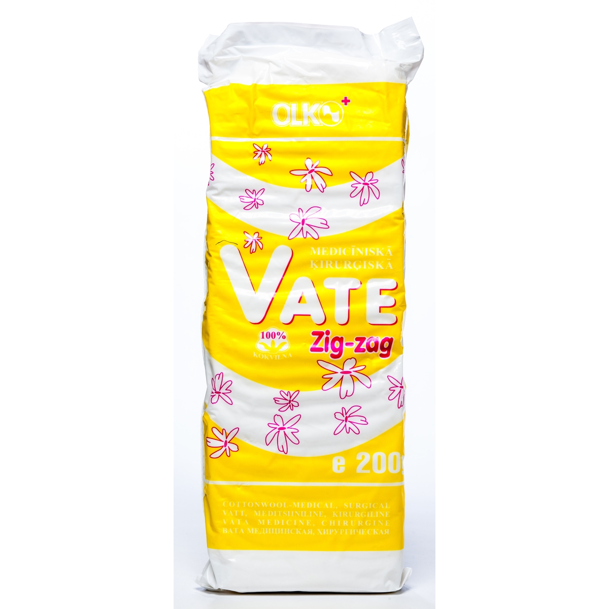 VATE MEDICĪNISKĀ ZIG-ZAG 200G (OLKO) - Produkta attēls