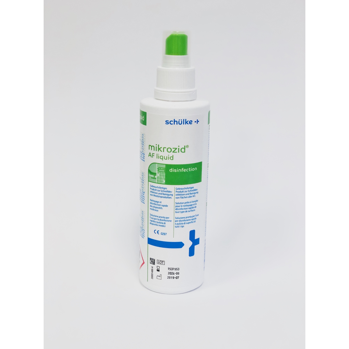 Schuelke Mikrozid® AF virsmu dezinfekcijas šķīdums, alkoholu saturošs, 250ml - Produkta attēls