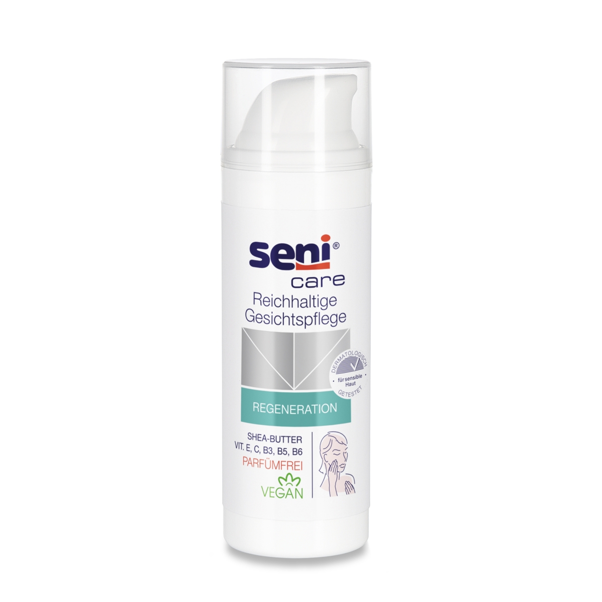 SENI CARE sejas krēms ar Šī sviestu un vitamīnu kompleksu, 50 ml - Produkta attēls