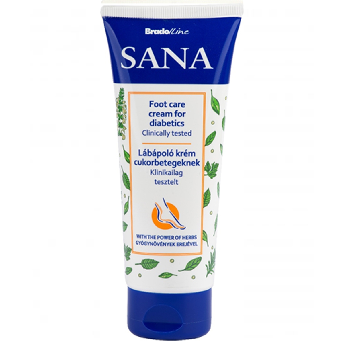 SANA kāju un roku kopšanas krēms diabēta slimniekiem, 100 ml - Produkta attēls