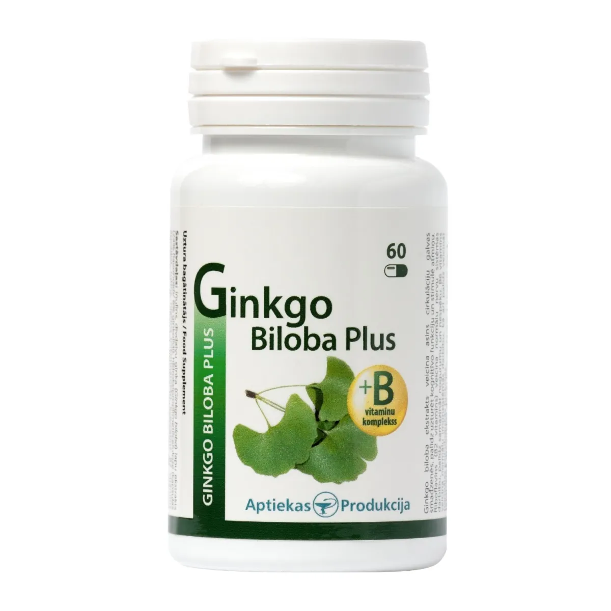AP Ginkgo Biloba Plus kapsulas, 60gab - Produkta attēls