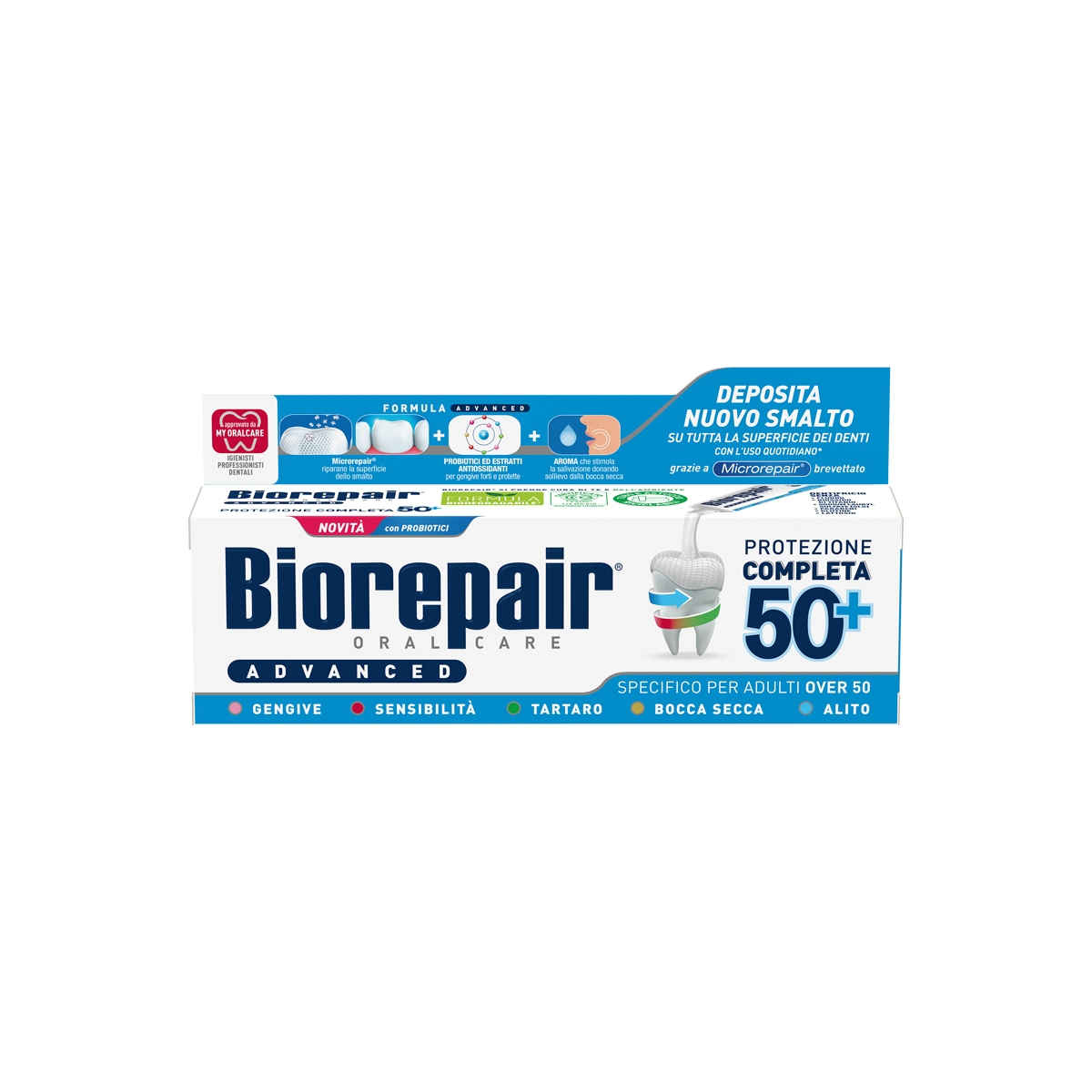 BIOREPAIR COMPLETE PROTECTION 50+ zobu pasta 75ml - Produkta attēls