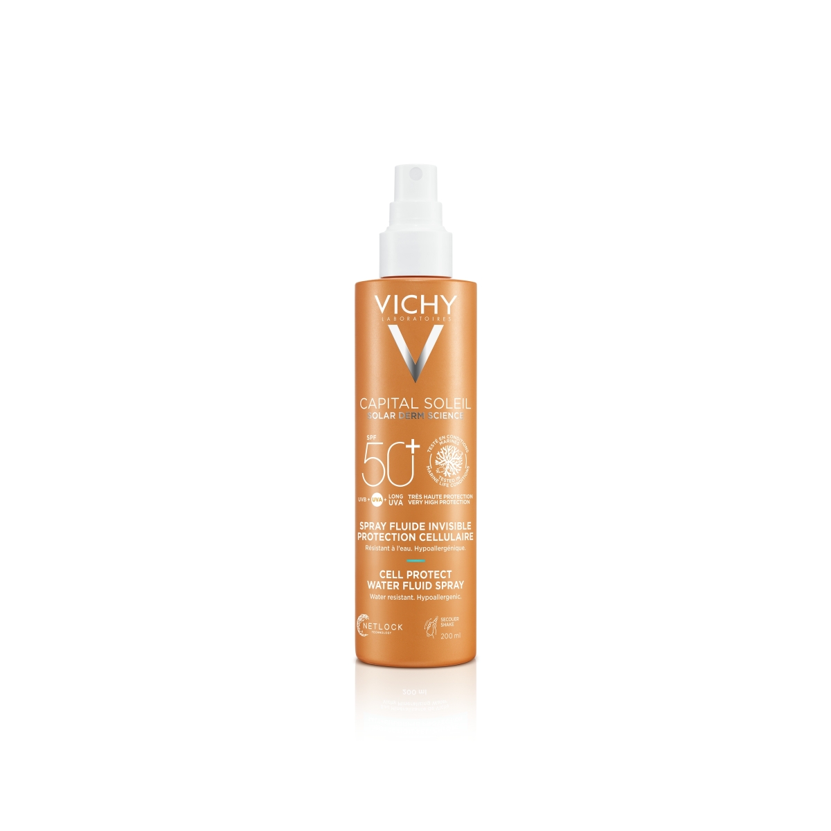 VICHY CAPITAL SOLEIL Cell protect Water fluid spray sauļošanās aerosol - Produkta attēls