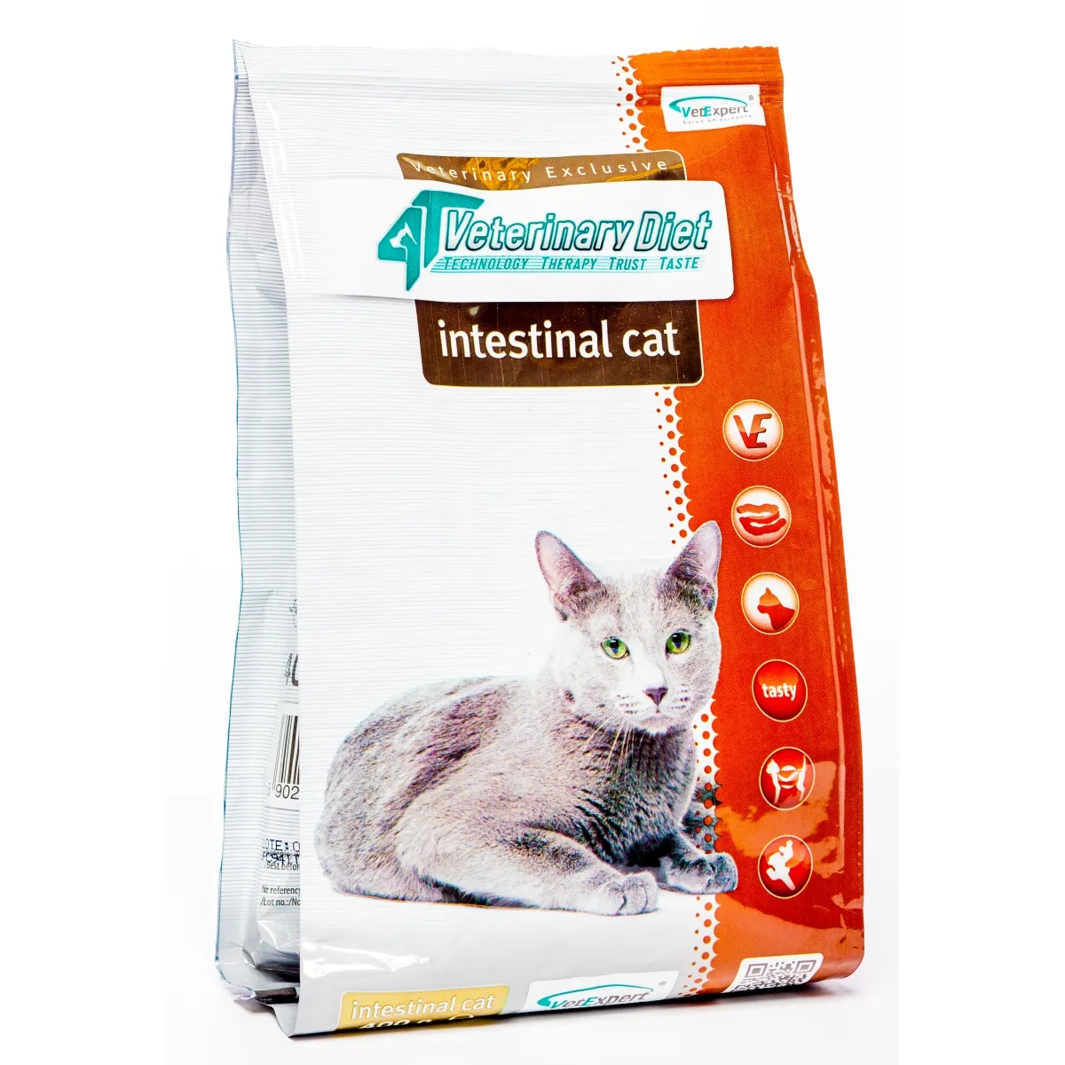 4T VD KAĶU INTESTINAL SAUSĀ B 400G - Produkta attēls