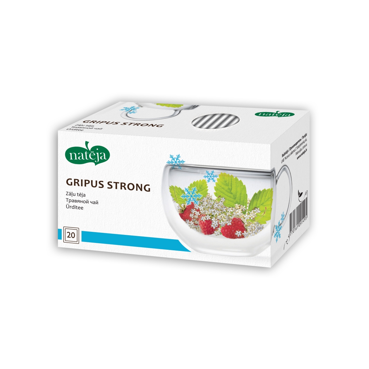 Augu tēja NATĒJA GRIPUS STRONG, 1.5g x N20 - Produkta attēls
