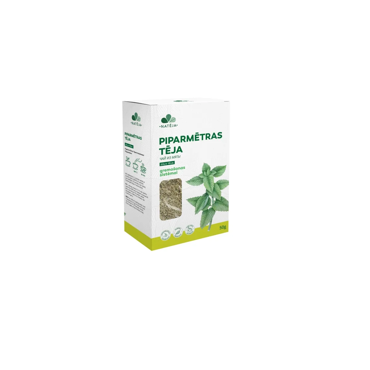 NATĒJA Piparmētras tēja, 50g - Produkta attēls