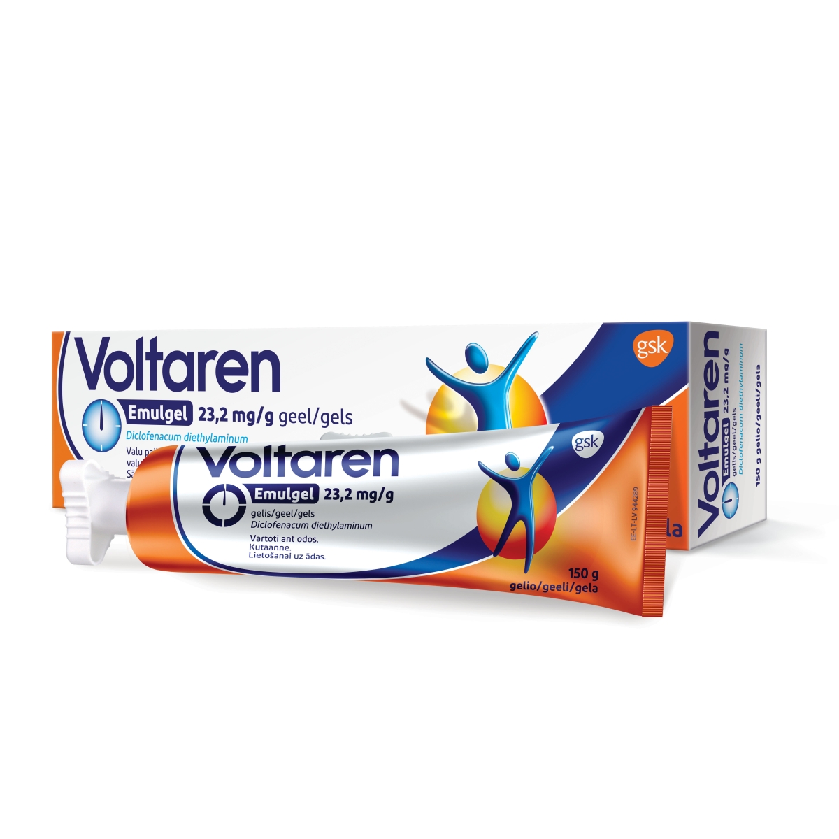 VOLTAREN EMULGEL 23.2MG/G GELS 150G - Produkta attēls