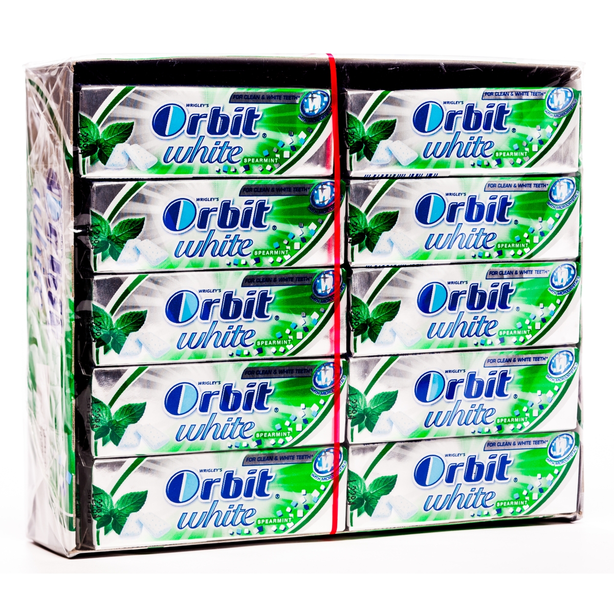 ORBIT KOŠĻĀJAMĀ GUMIJA WHITE SPEARMINT N10X30 - Produkta attēls