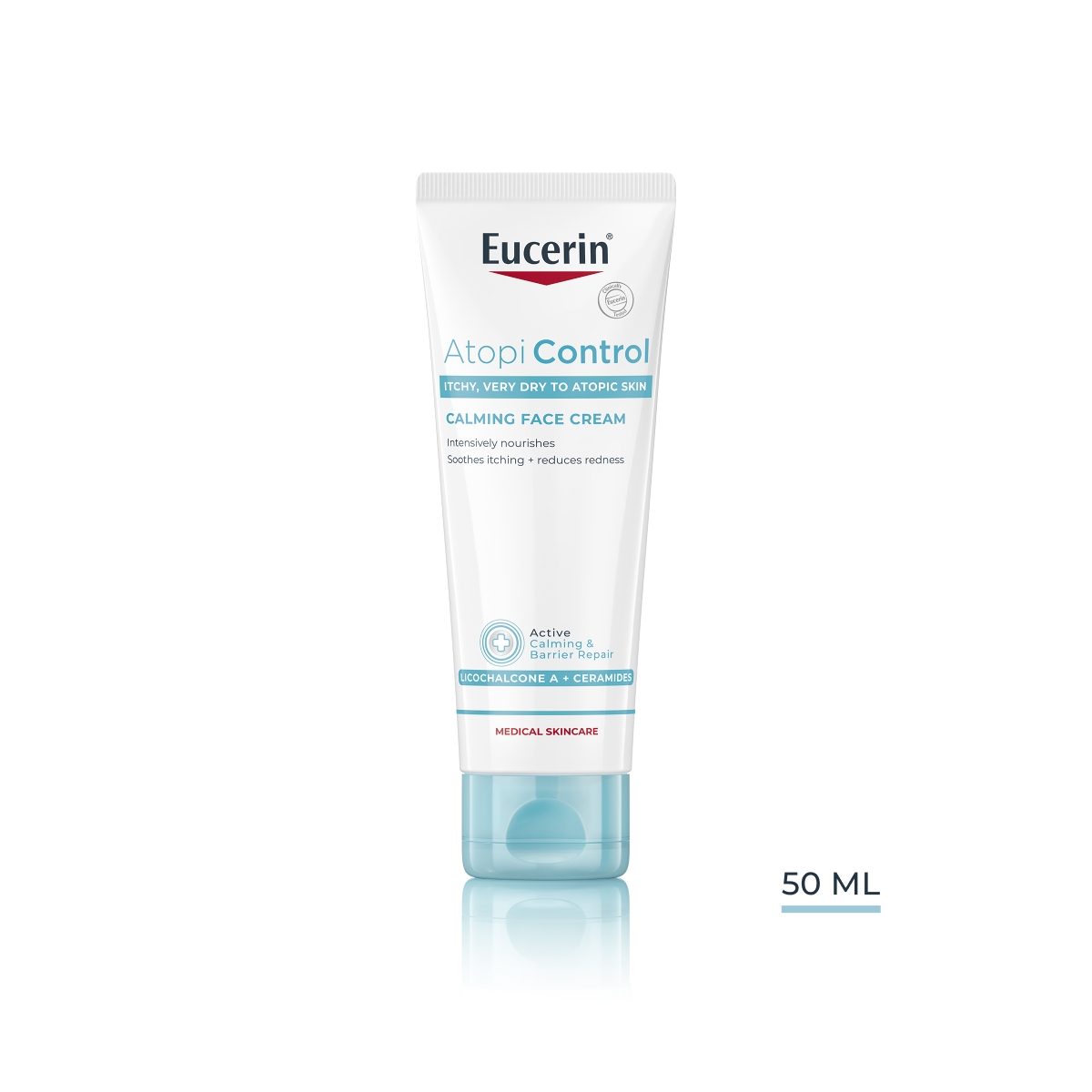 EUCERIN Atopicontrol sejas krēms atopiskai, sausai, niezošai ādai, 50 ml - Produkta attēls