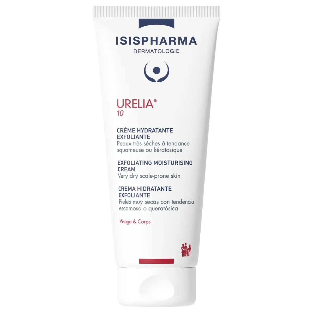 ISISPHARMA Urelia 10 eksfoliējošs mitrinošs krēms, 150 ml - Produkta attēls