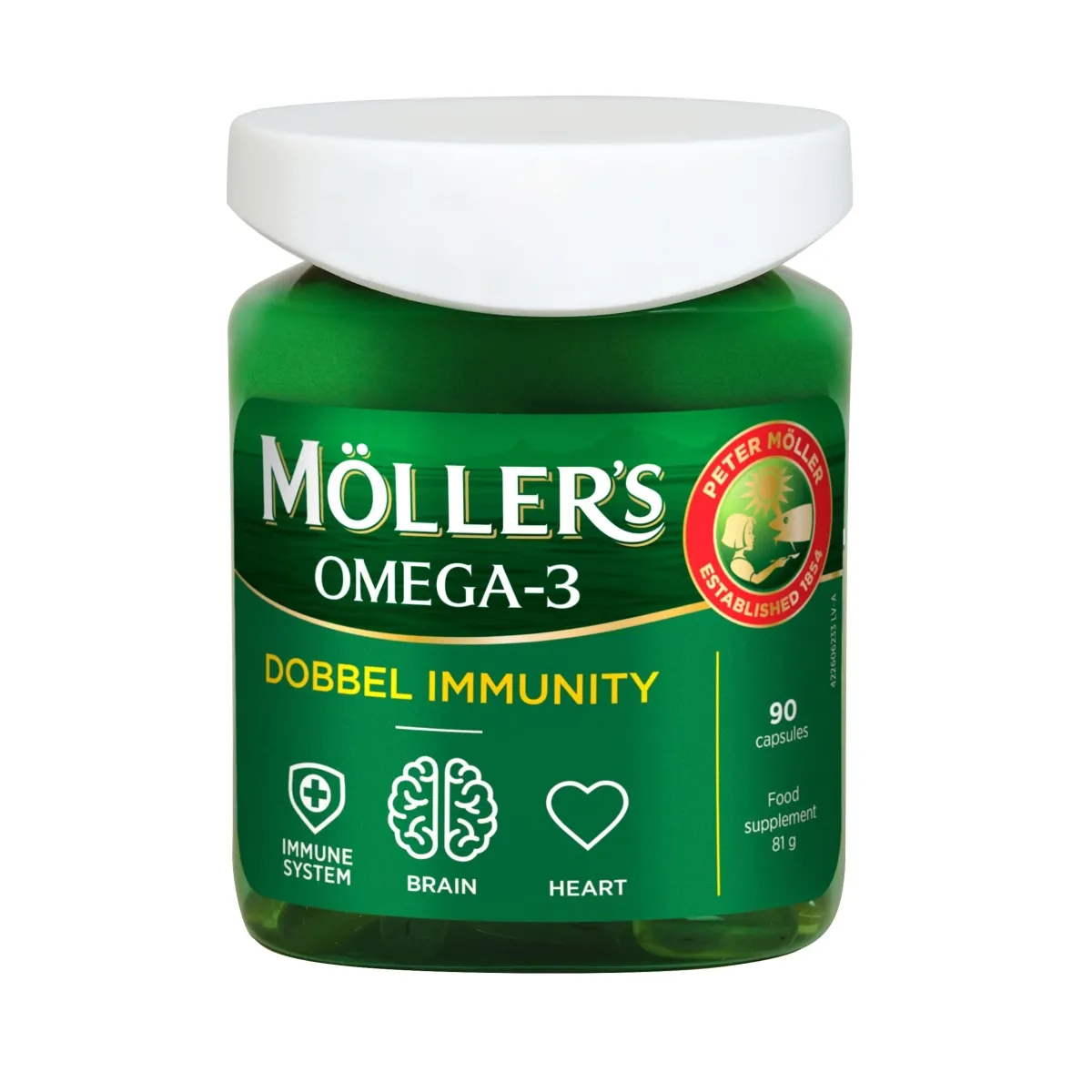 MOLLERS Dobbel Immunity kapsulas, 90 gab. - Produkta attēls