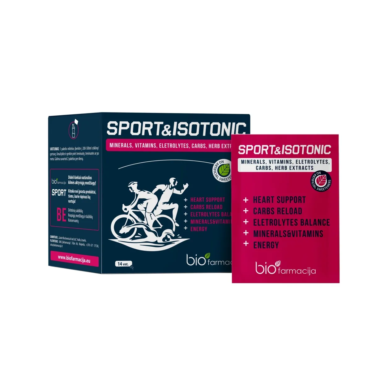 SPORT&ISOTONIC pulveris, 14 gab. - Produkta attēls