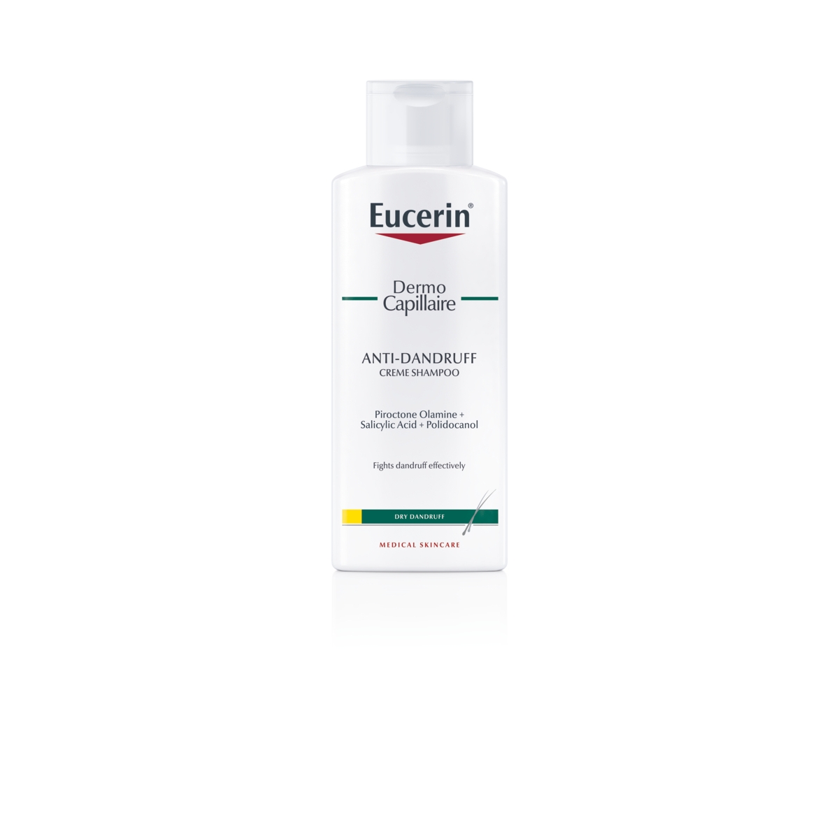 EUCERIN Dermocapillaire pretblaugznu šampūns sausai galvas ādai, 250 m - Produkta attēls