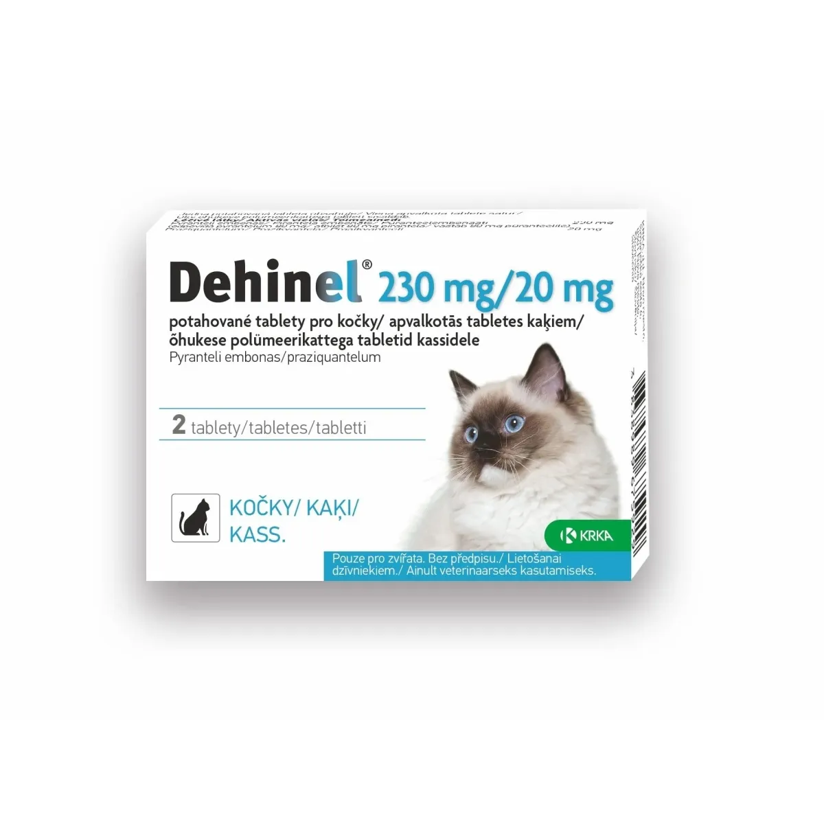 DEHINEL TABLETES 230MG/20MG N2 KAĶIEM - Produkta attēls