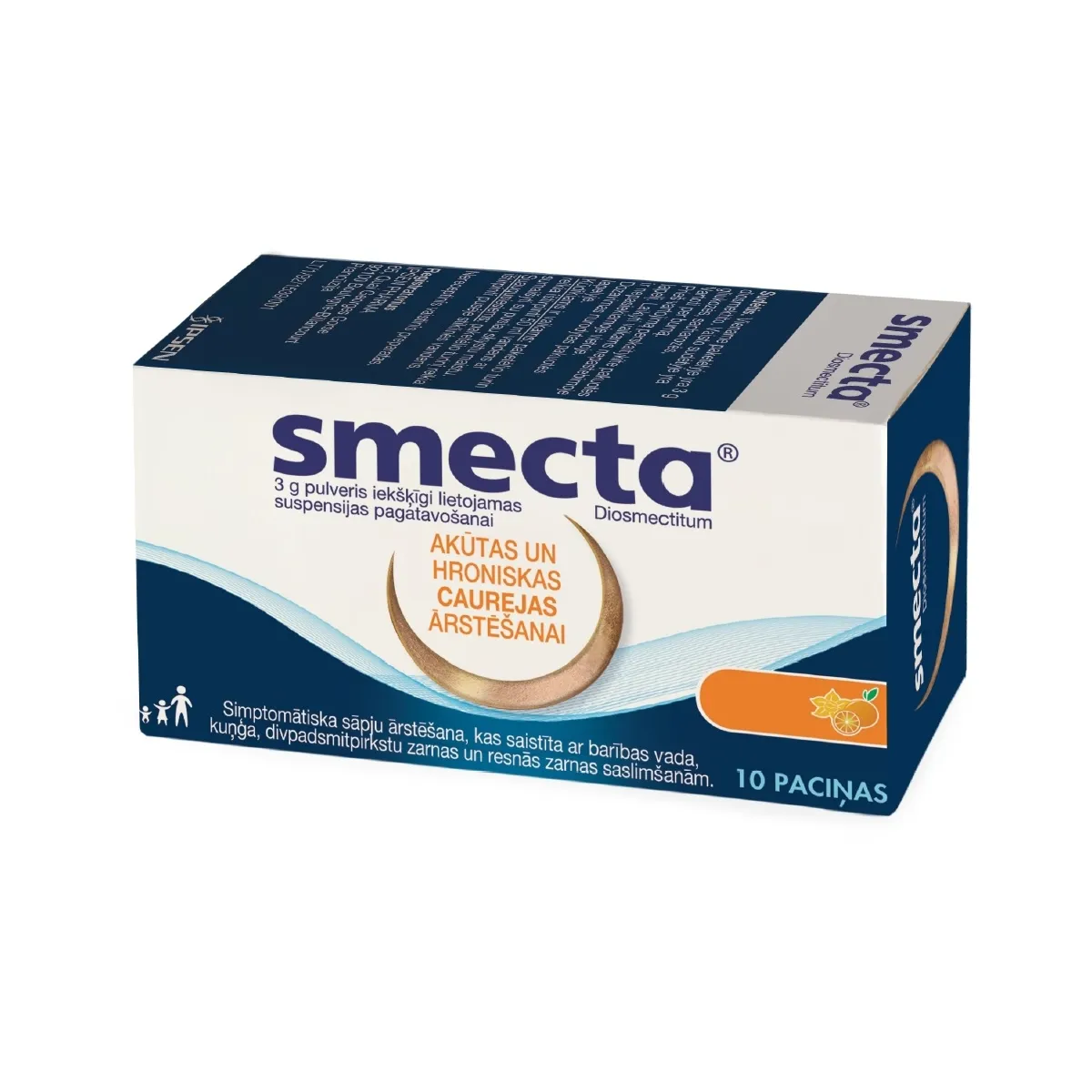 SMECTA PULVERIS N10 AR APELSĪNU GARŠU - Produkta attēls
