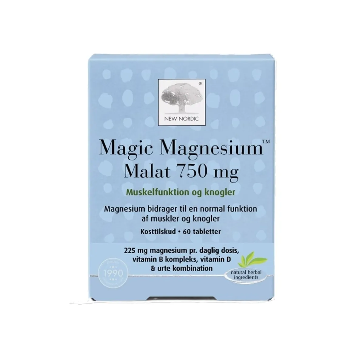 NEW NORDIC Magic Magnesium Malate tabletes, 60 gab. - Produkta attēls