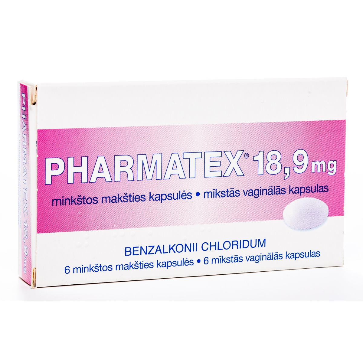 PHARMATEX 18.9MG VAGINĀLĀS KAPSULAS N6 - Produkta attēls