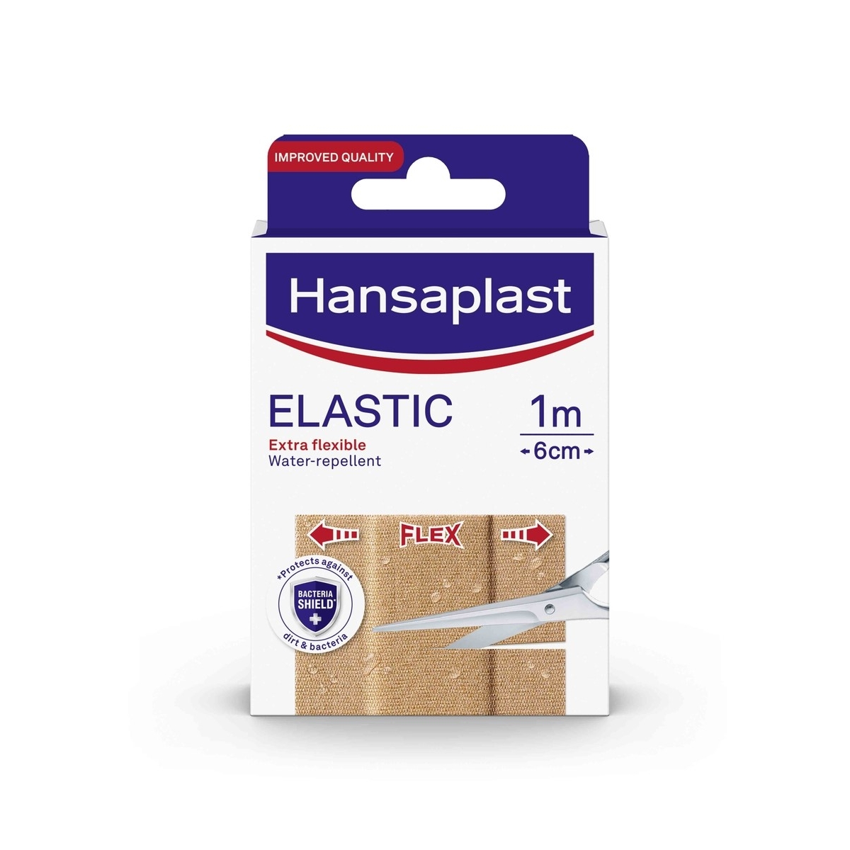 HANSAPLAST ELASTIC elastīgi, ar īpaši spēcīgu fiksāciju plāksteri locī