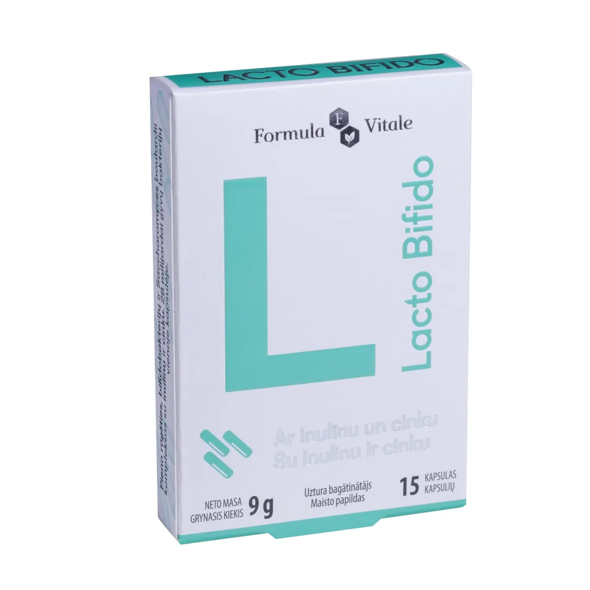 FORMULA VITALE Lacto Bifido kapsulas, 15 gab. - Produkta attēls