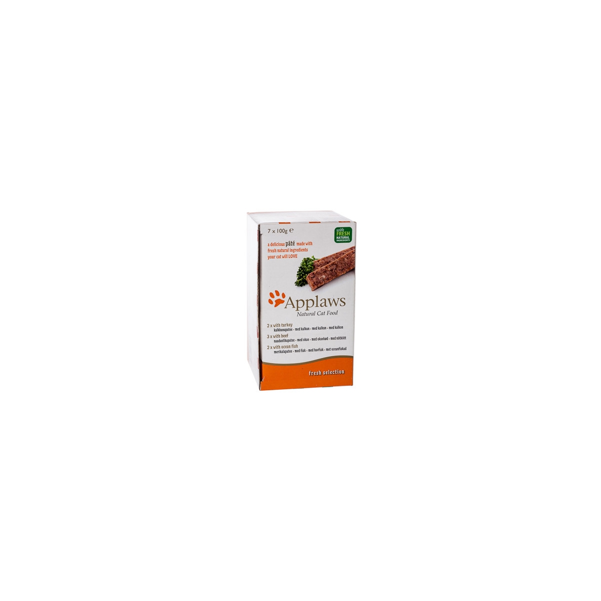 Applaws kaķu pastēte izlase tītars/liellops/zivs 100g N7 (6008) - Produkta attēls