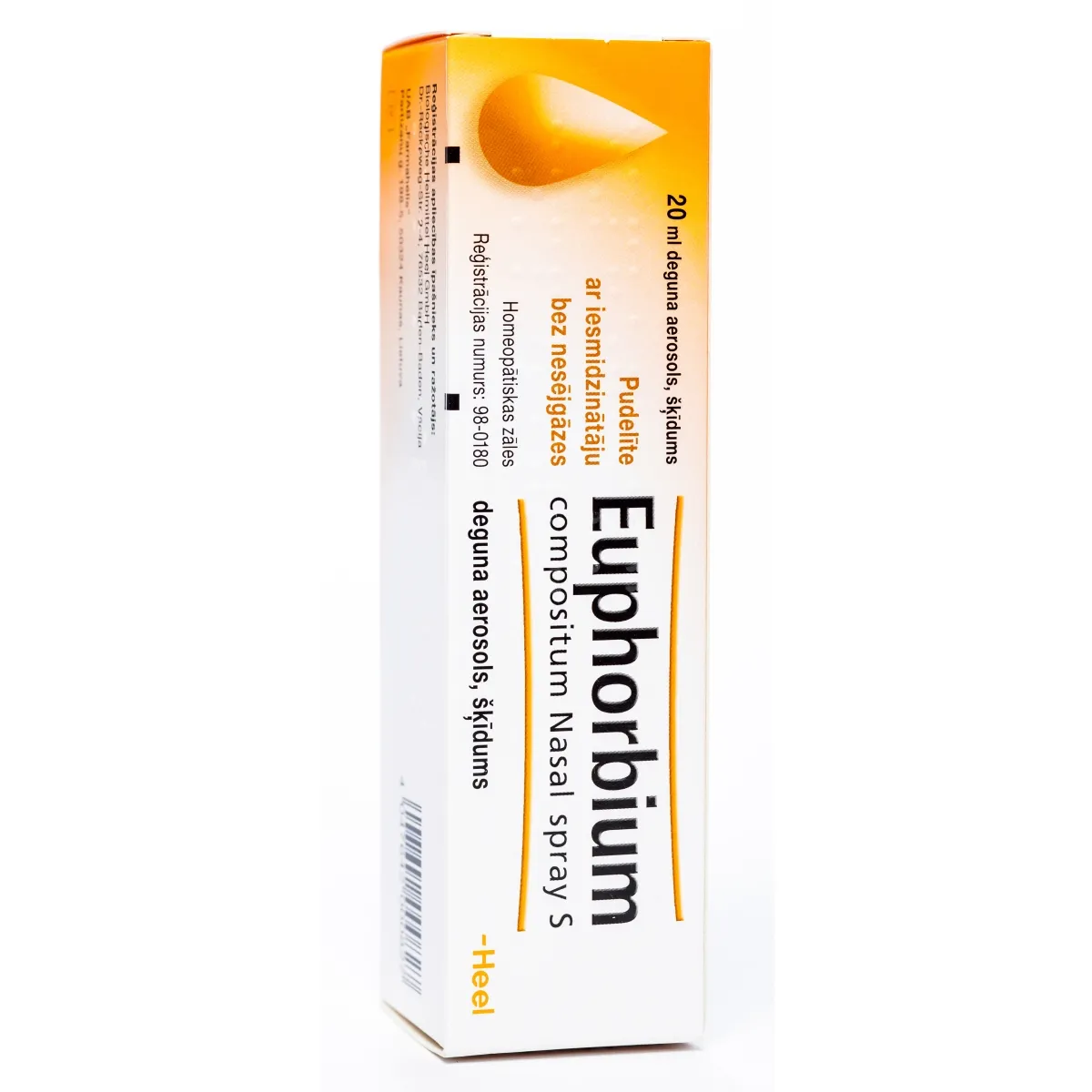 EUPHORBIUM COMPOSITUM S NASEN SPRAY DEGUNA AEROSOLS 20ML - Produkta attēls