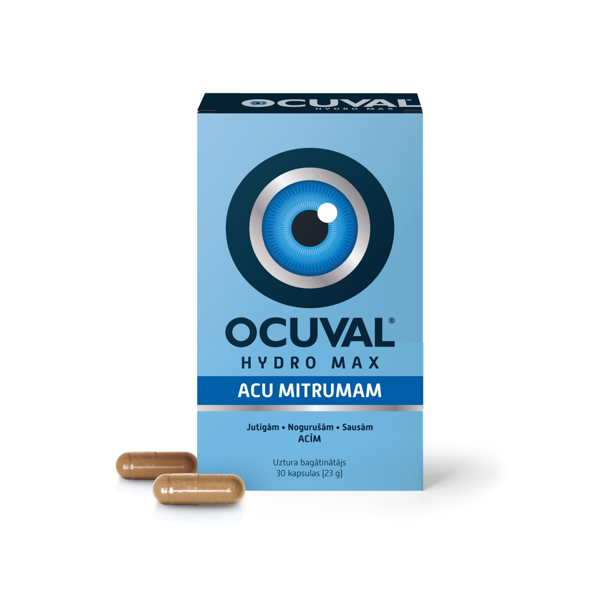 OCUVAL Hydro Max kapsulas, 30 gab - Produkta attēls