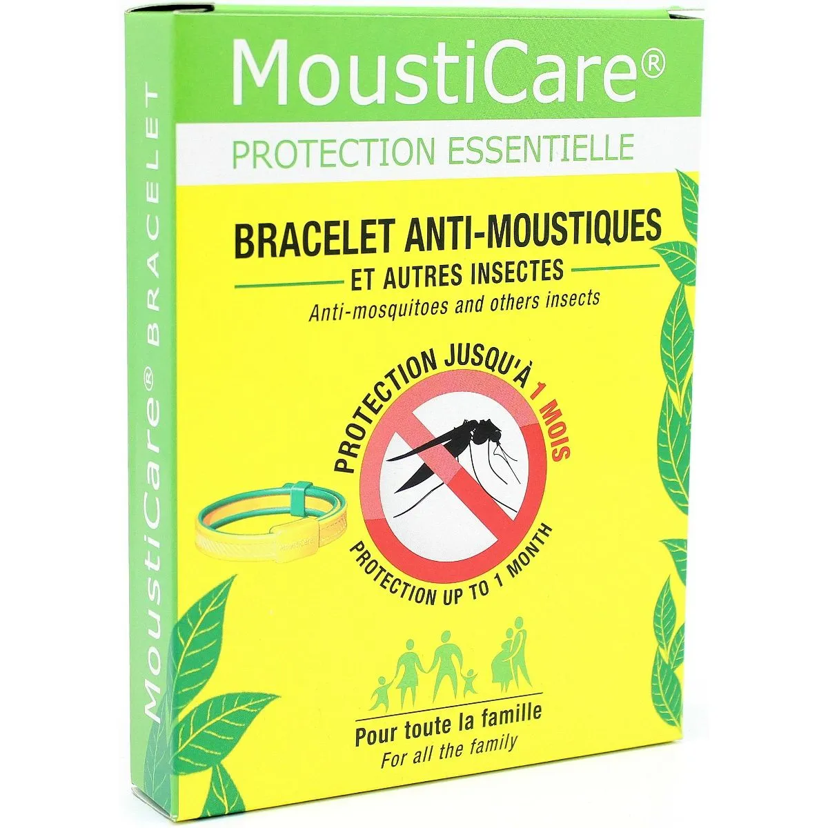 MOUSTICARE Pretodu-ērču aproce (dzeltena) - Produkta attēls 1