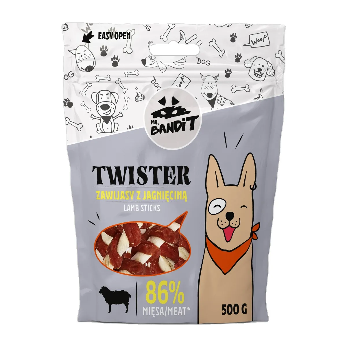 MR.BANDIT TWISTER VĪTAS JĒRA NŪJIŅAS 500G - Produkta attēls