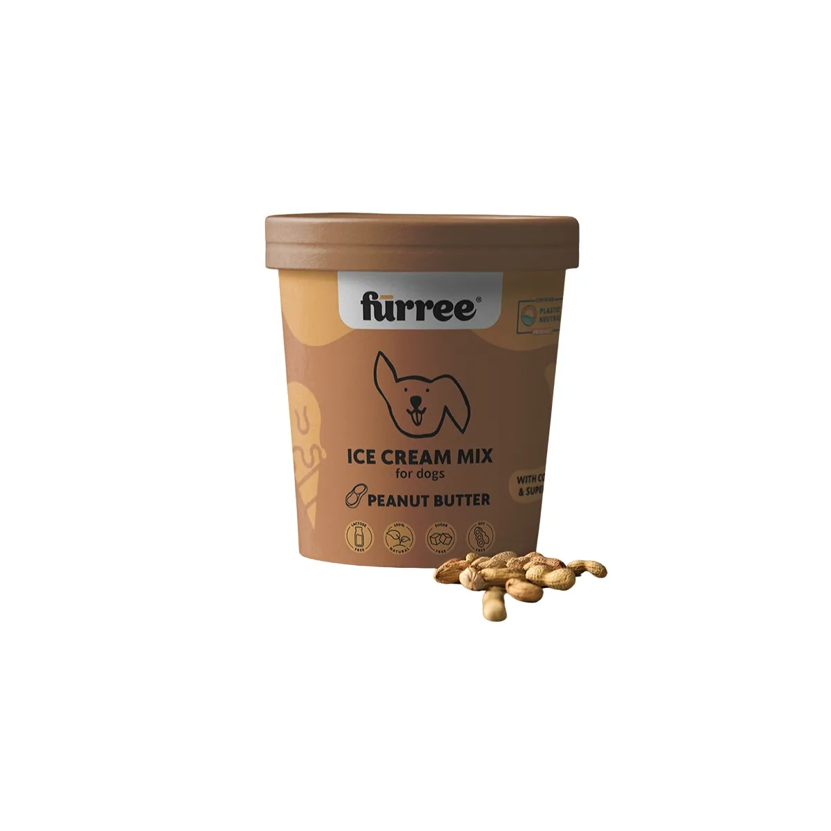 Fürree saldējuma pulveris Zemesriekstu sviests 60g(10 porcijas) suņiem - Produkta attēls