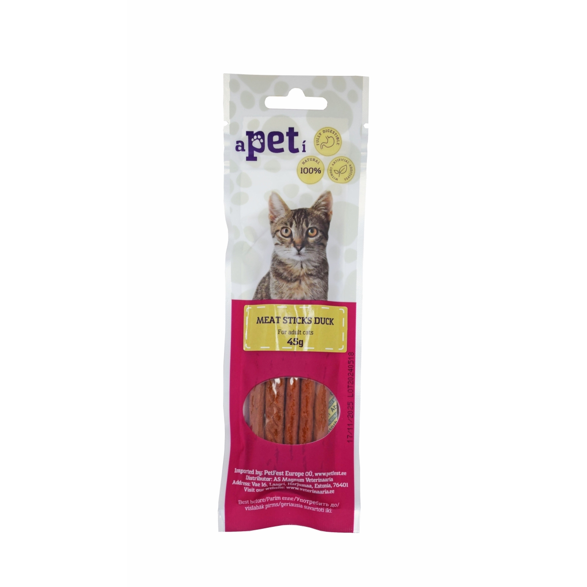 APETI PĪLES GAĻAS DESIŅAS KAĶIEM 45G - Produkta attēls