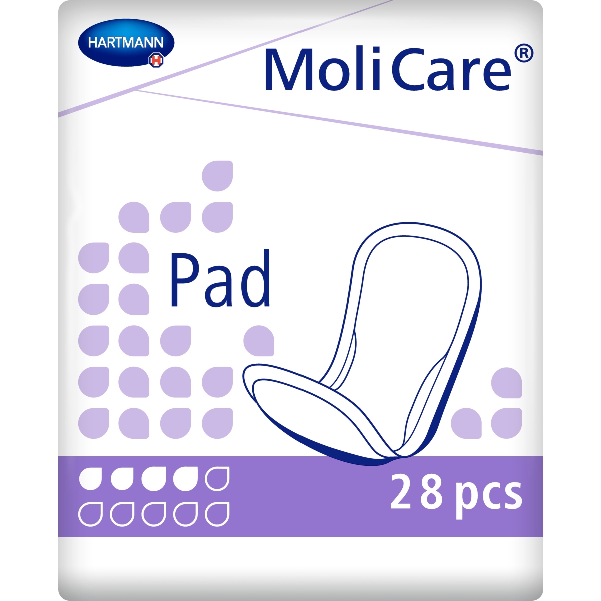 MOLICARE Pad ieliktņi (4 piles), 28 gab - Produkta attēls