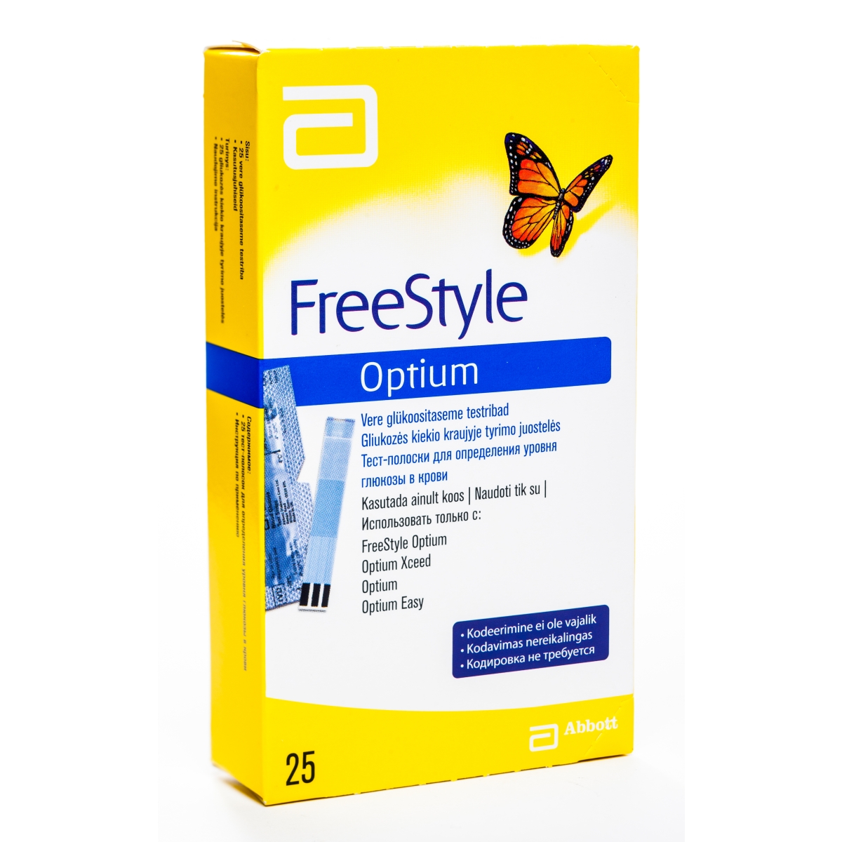 FREESTYLE OPTIUM TESTSTRĒMELES N25 - Produkta attēls